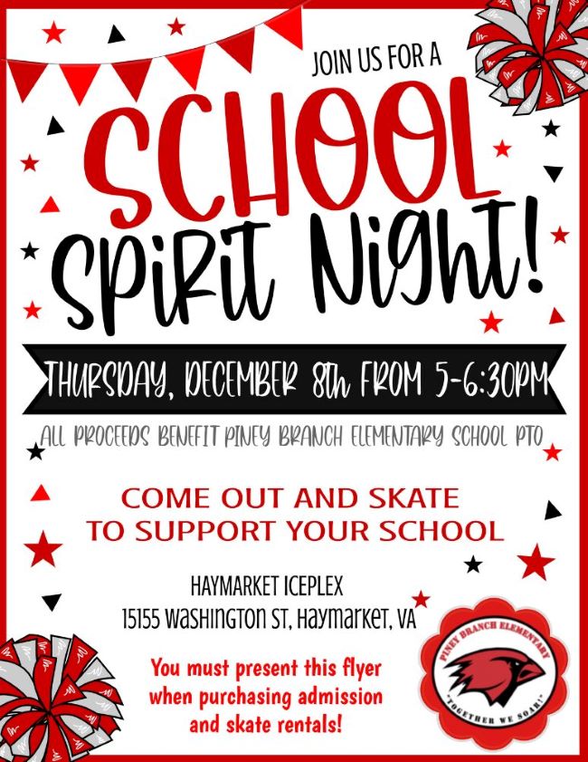 Spirit Night Piney Branch ES PTO