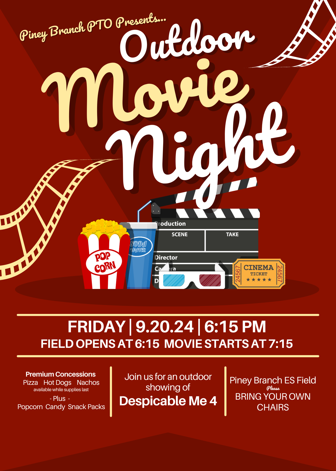 Join us for movie night at Piney Branch on Friday 9.20.24 at 6:15pm.